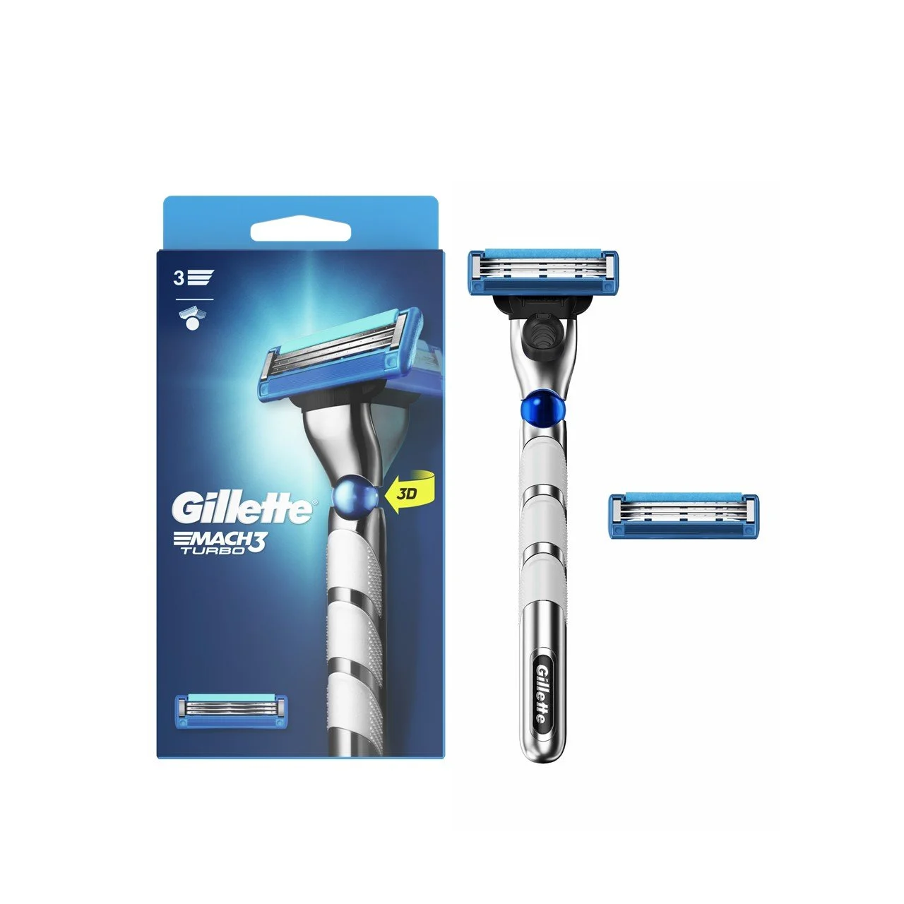 Gillette Mach3 Turbo Razor – 1 Piece